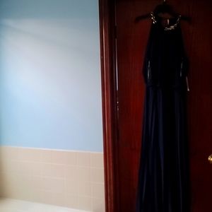 Bisou Bisou Ladies Long Pleated Maxi Dress